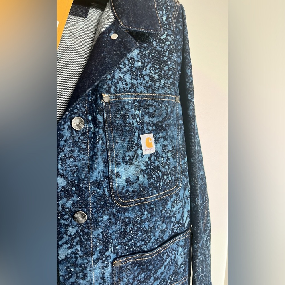 Carhartt Acid Wash Denim Chore Jacket Vintage Inspired, NWT - Picture 2 of 5